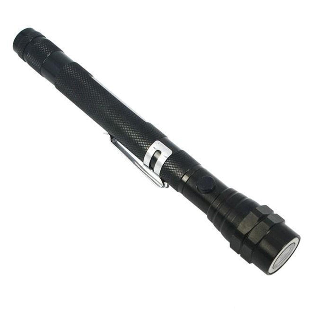Ficklampa – 3 LED teleskopisk med magnet & böjbar arm