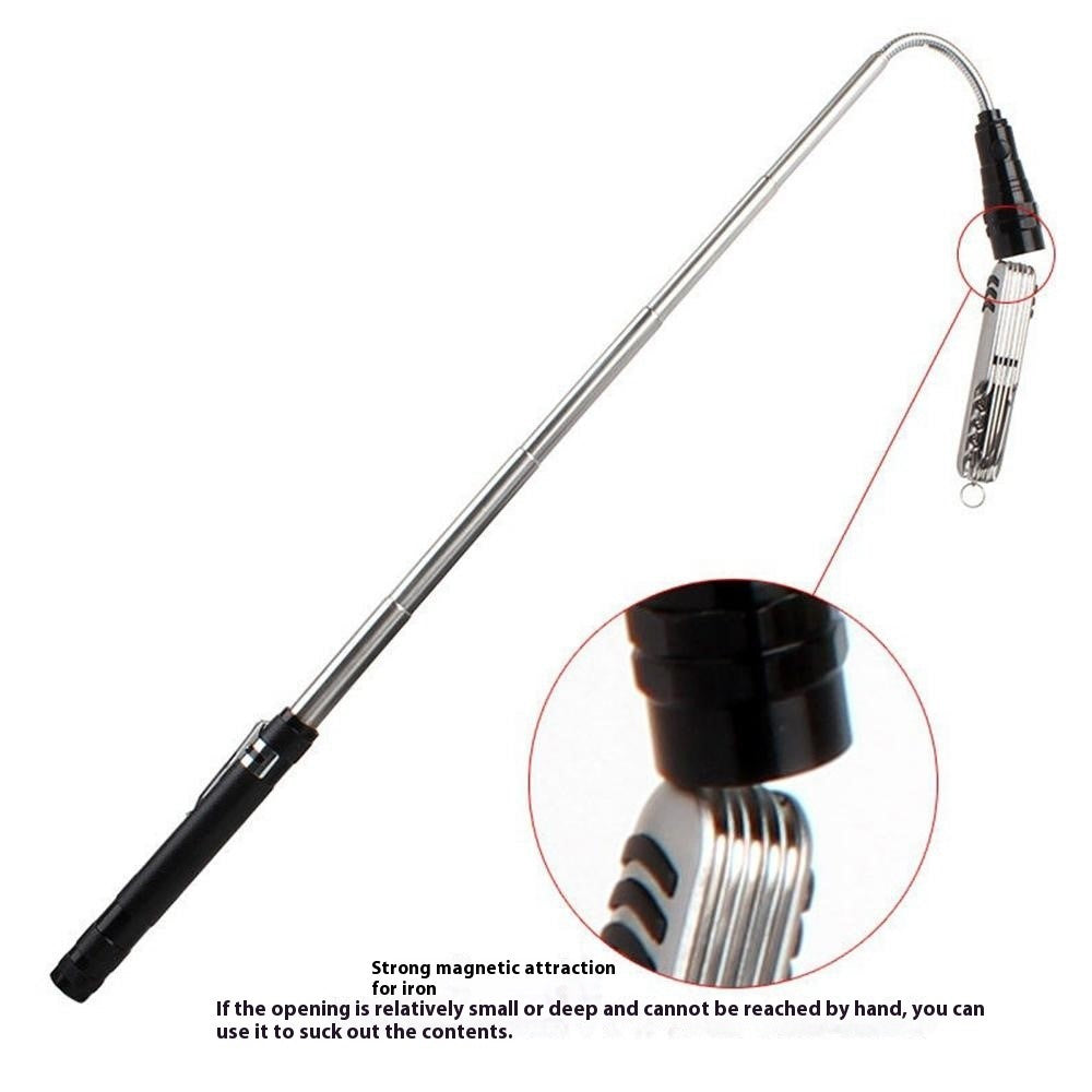 Ficklampa – 3 LED teleskopisk med magnet & böjbar arm