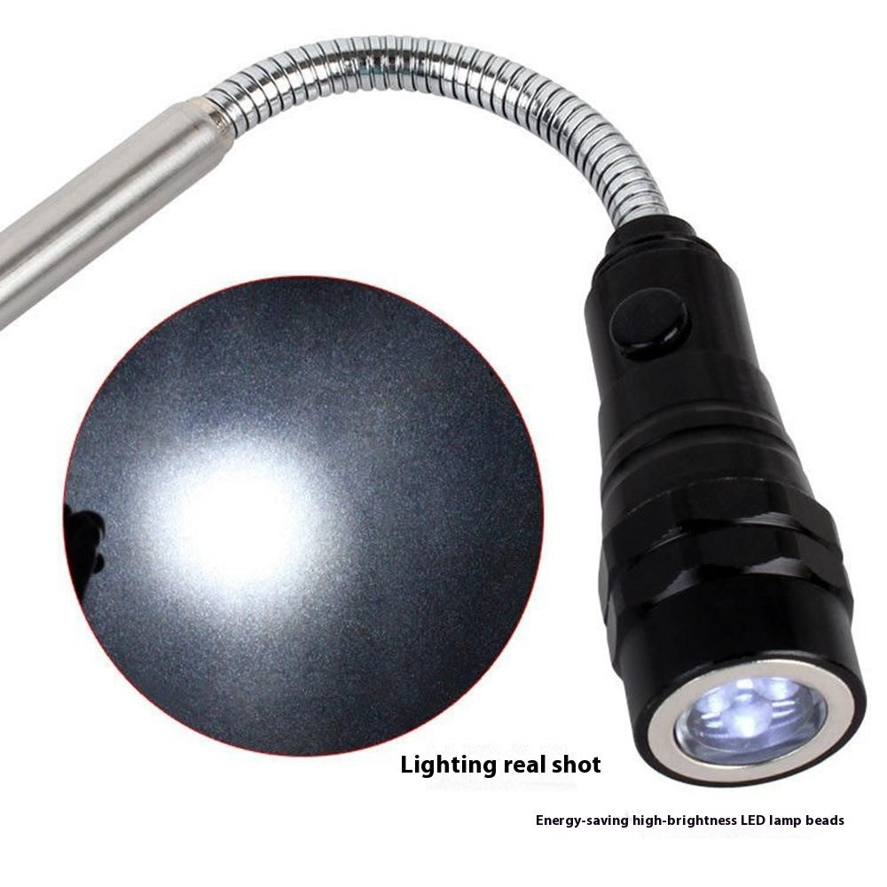 Ficklampa – 3 LED teleskopisk med magnet & böjbar arm