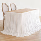 Bordskjol – 4ft tyllkjol i polyester, 75x122cm