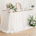 Bordskjol – 4ft tyllkjol i polyester, 75x122cm