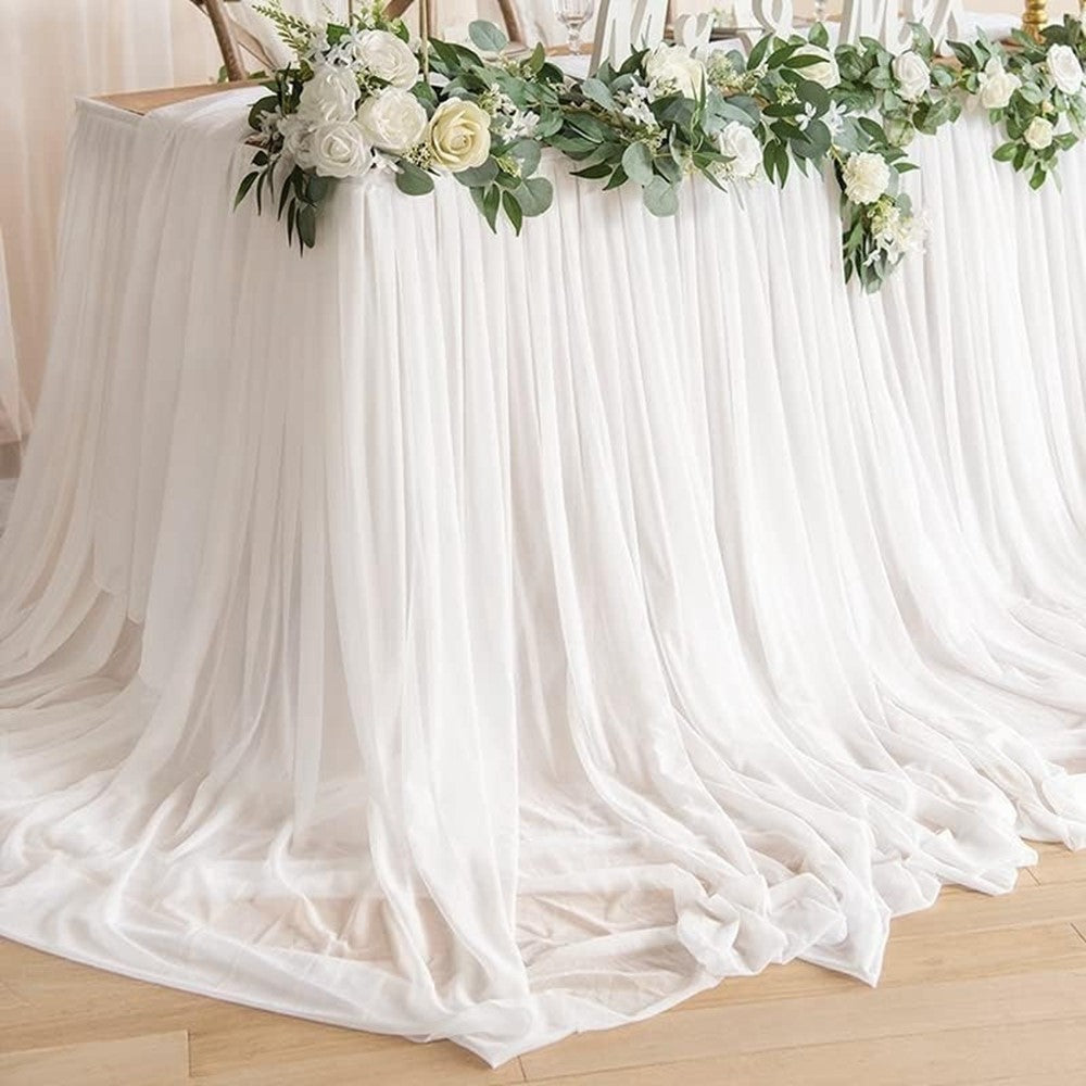 Bordskjol – 4ft tyllkjol i polyester, 75x122cm
