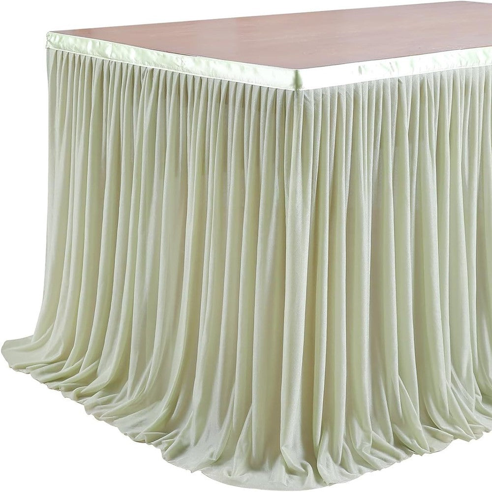 Bordskjol – 4ft tyllkjol i polyester, 75x122cm