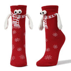 Strumpor – 3D julmotiv med magnet, mid-längd