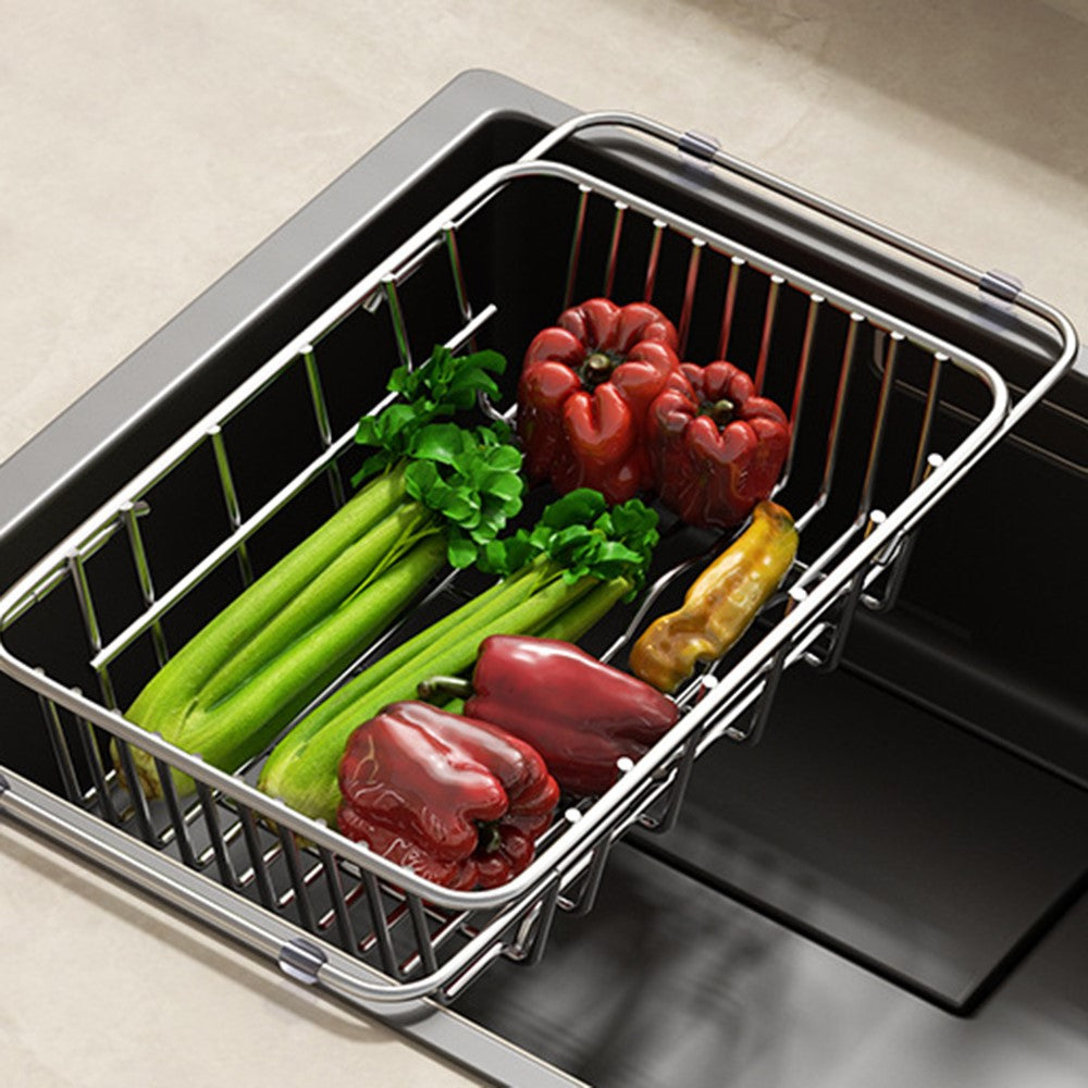 Justerbar diskställning 30–42 cm – rostfritt torkställ
