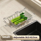 Justerbar diskställning 30–42 cm – rostfritt torkställ