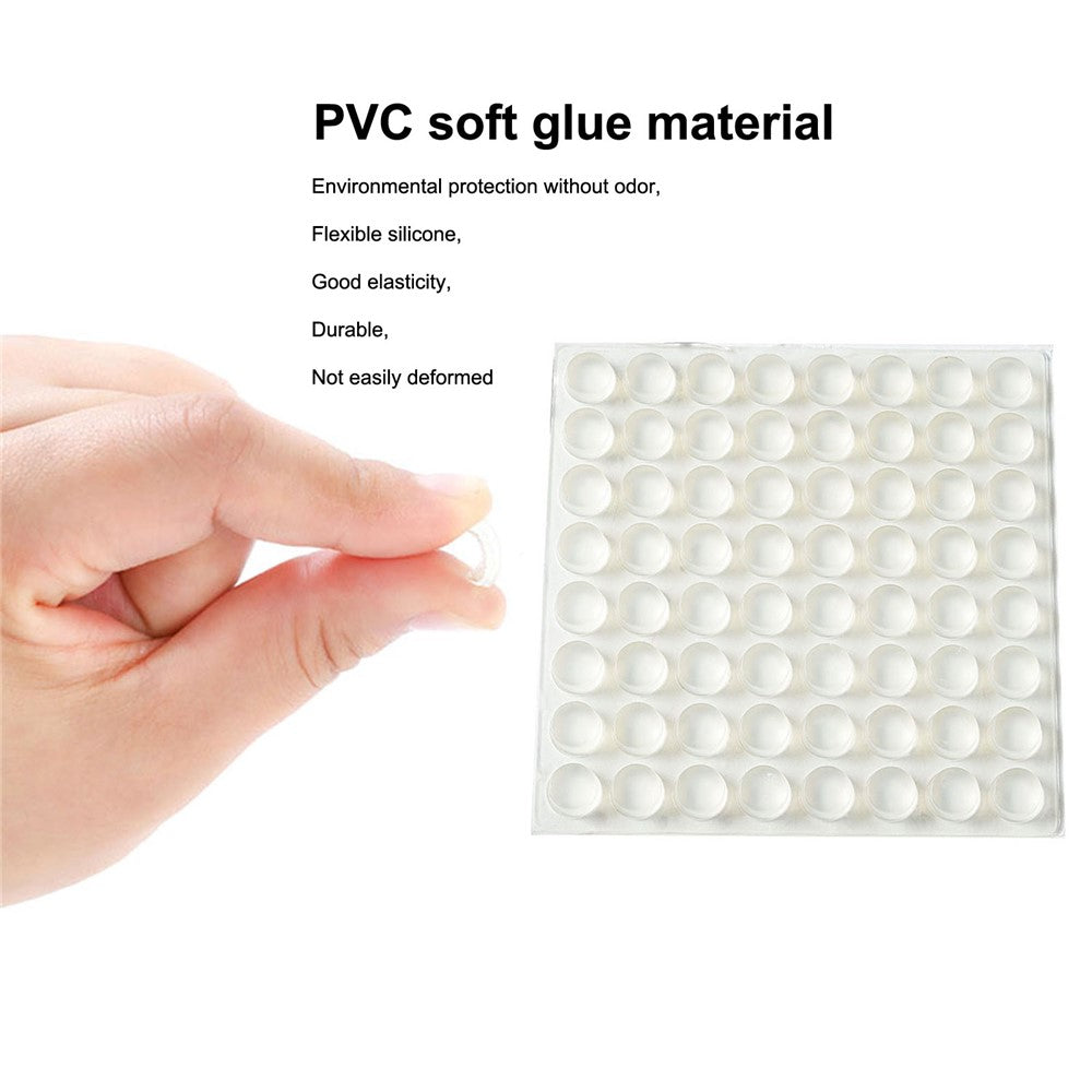 Dämpare – 64-pack självhäftande silikonpluppar 12x4mm