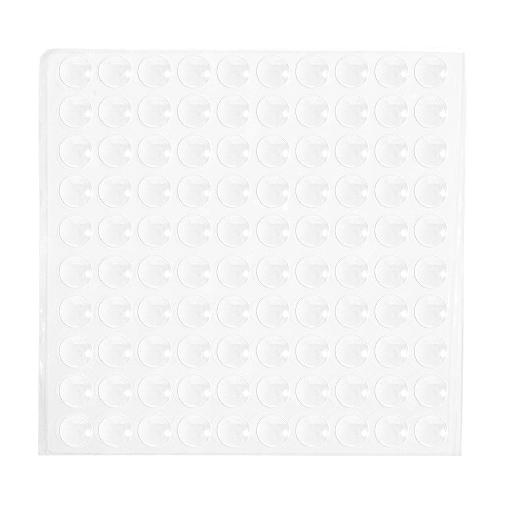 Möbeltassar – 100-pack 10x2mm självhäftande silikonbumpers