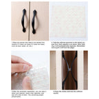 Möbeltassar – 100-pack 10x2mm självhäftande silikonbumpers