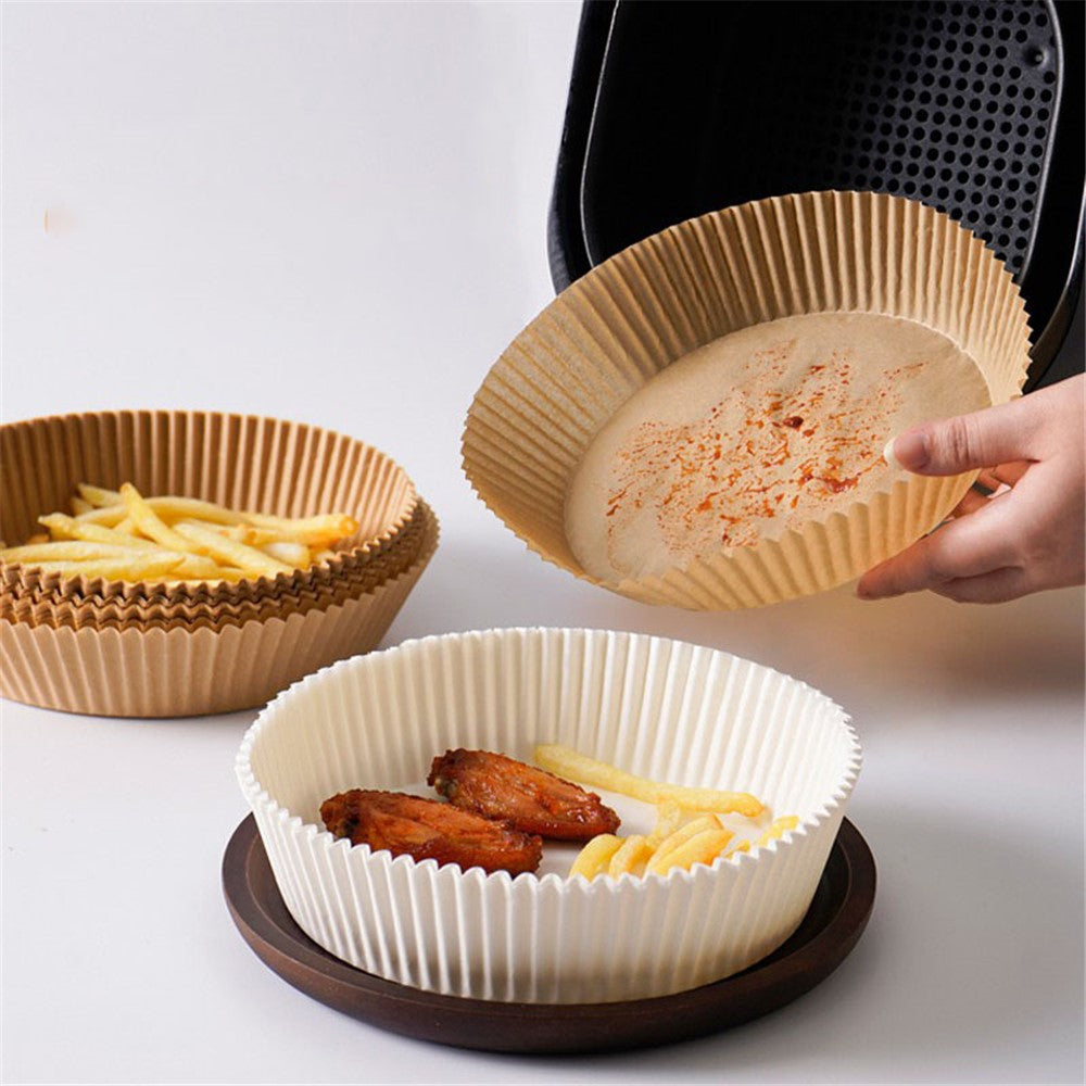 Bakpapper – 50-pack 16cm non-stick för airfryer