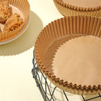 Bakpapper – 50-pack 16cm non-stick för airfryer