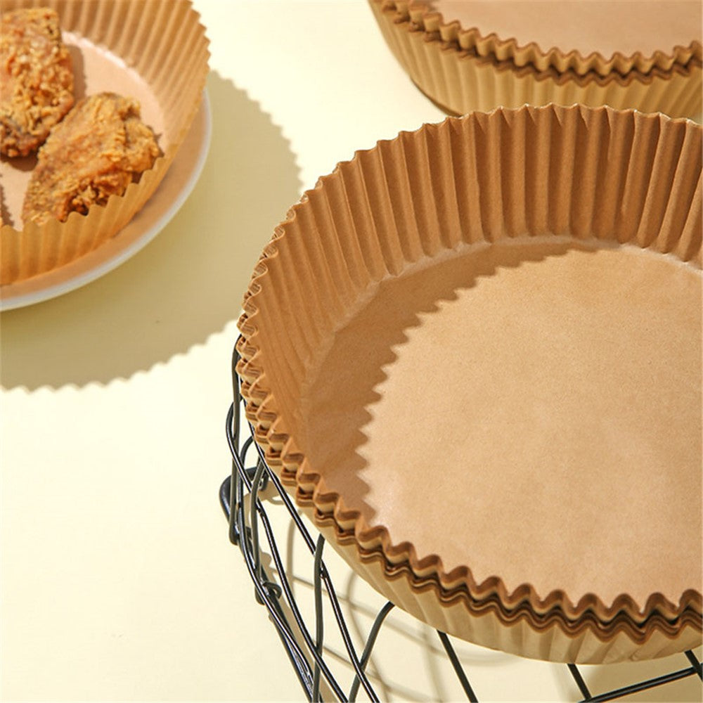 Bakpapper – 50-pack 16cm non-stick för airfryer