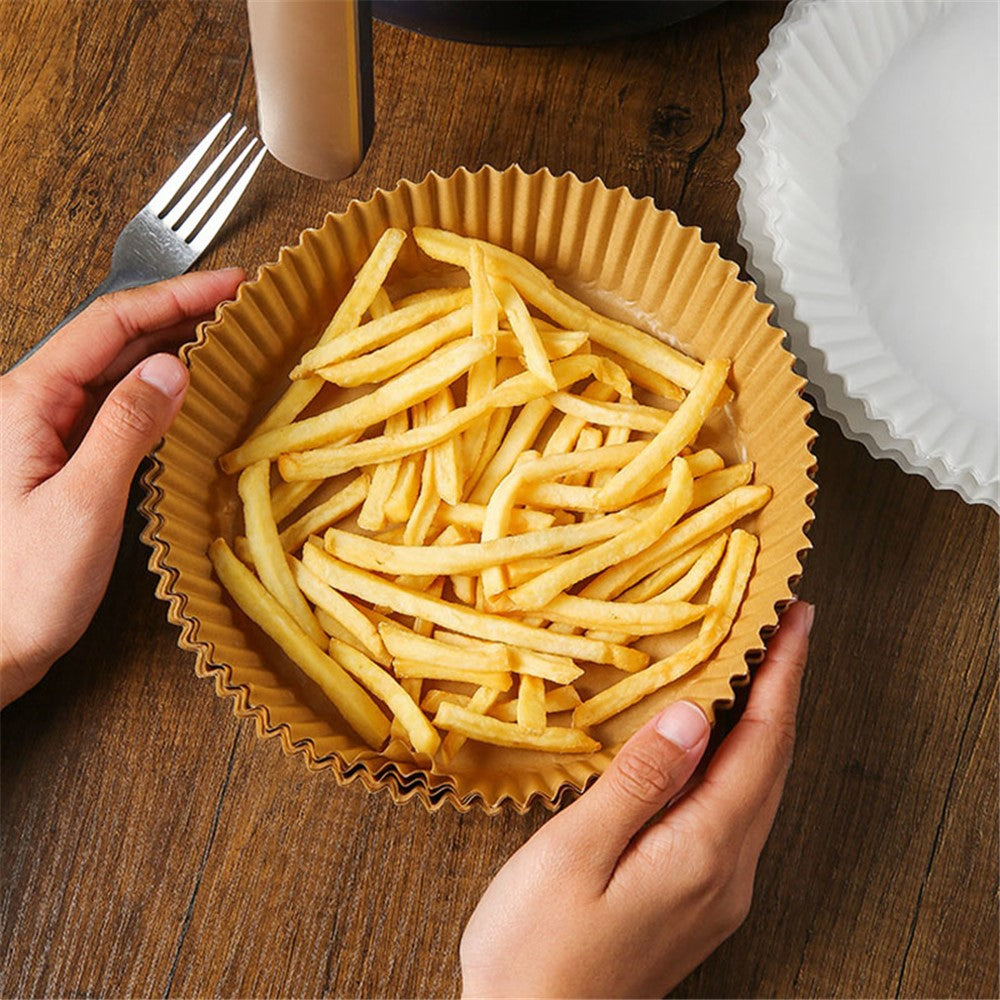 Bakpapper – 50-pack 16cm non-stick för airfryer