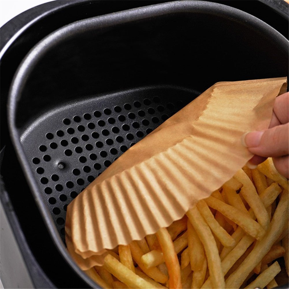 Bakpapper – 50-pack 16cm non-stick för airfryer