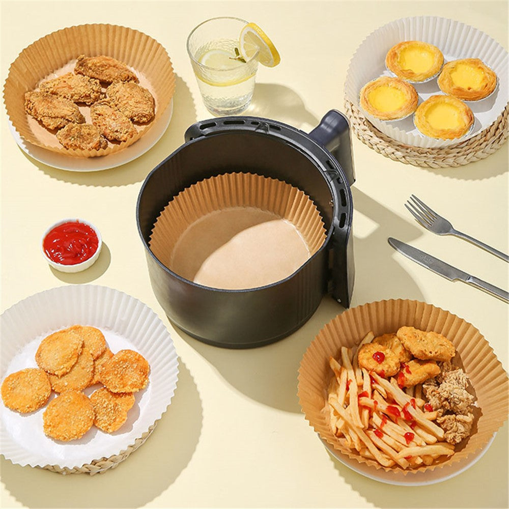 Bakpapper – 50-pack 16cm non-stick för airfryer