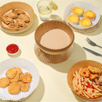 Bakpapper – 50-pack 16cm non-stick för airfryer