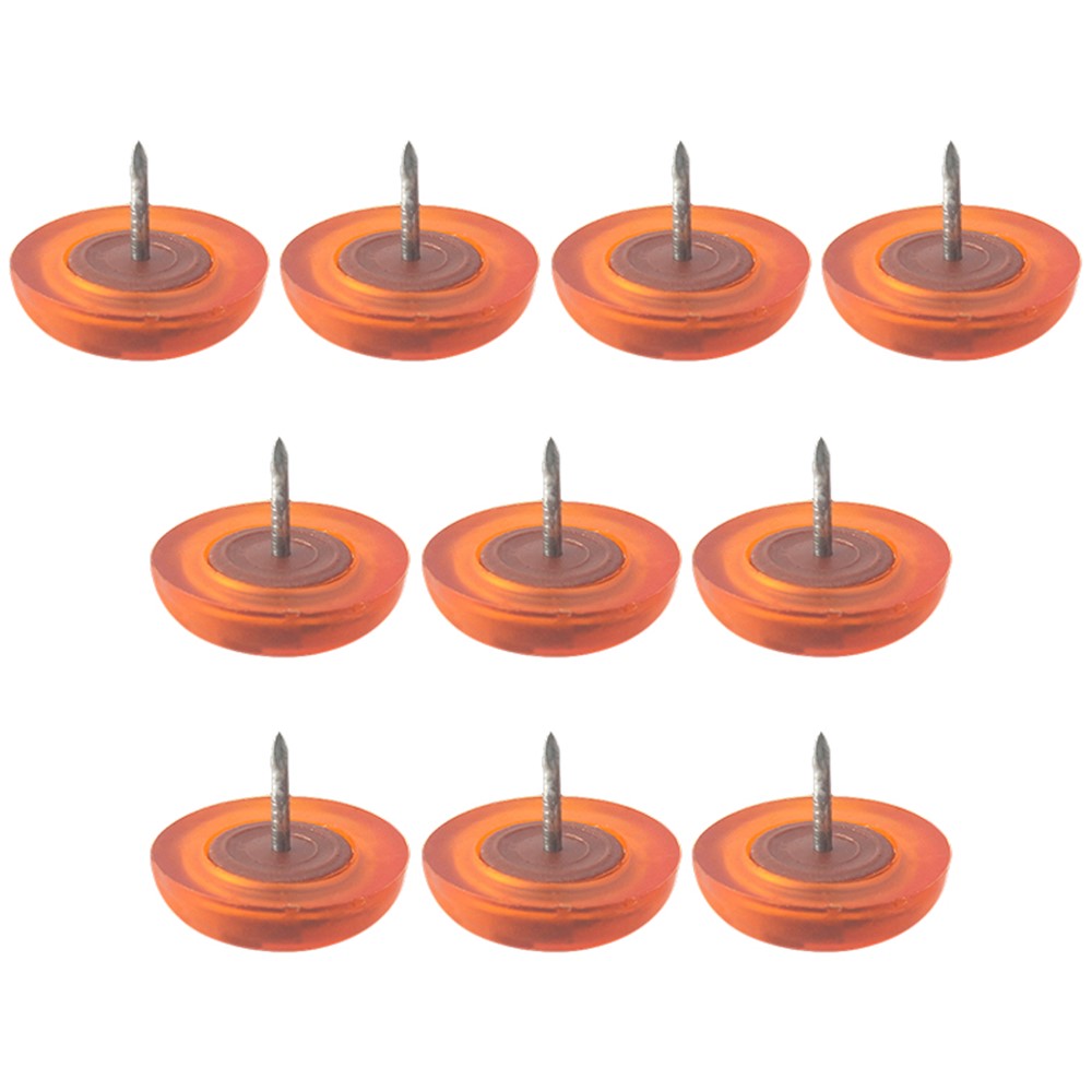 Möbeltassar – 10-pack PVC-golvskydd med spik