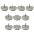 Möbeltassar – 10-pack PVC-golvskydd med spik