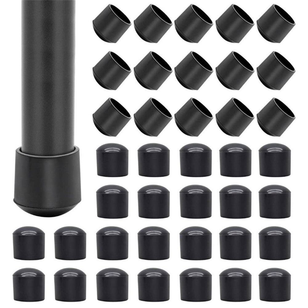 Möbeltassar – 40-pack PVC-golvskydd 16mm