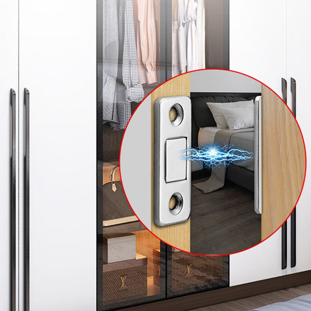 Magnetlås – 2-pack rostfria dörrstängare för skåp
