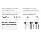Handfläkt med display – 3600mAh uppladdningsbar mini-fläkt