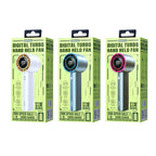 Handfläkt med display – 3600mAh uppladdningsbar mini-fläkt