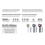 Handfläkt med turbo – digital display och halvledarkylning
