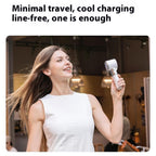 Portabel handfläkt med kylning & 6000 mAh batteri