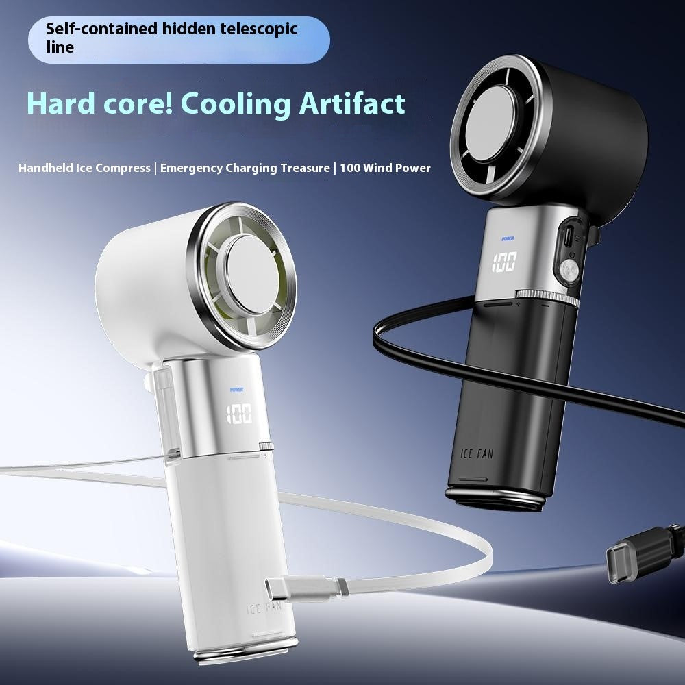 Portabel handfläkt med kylning & 6000 mAh batteri