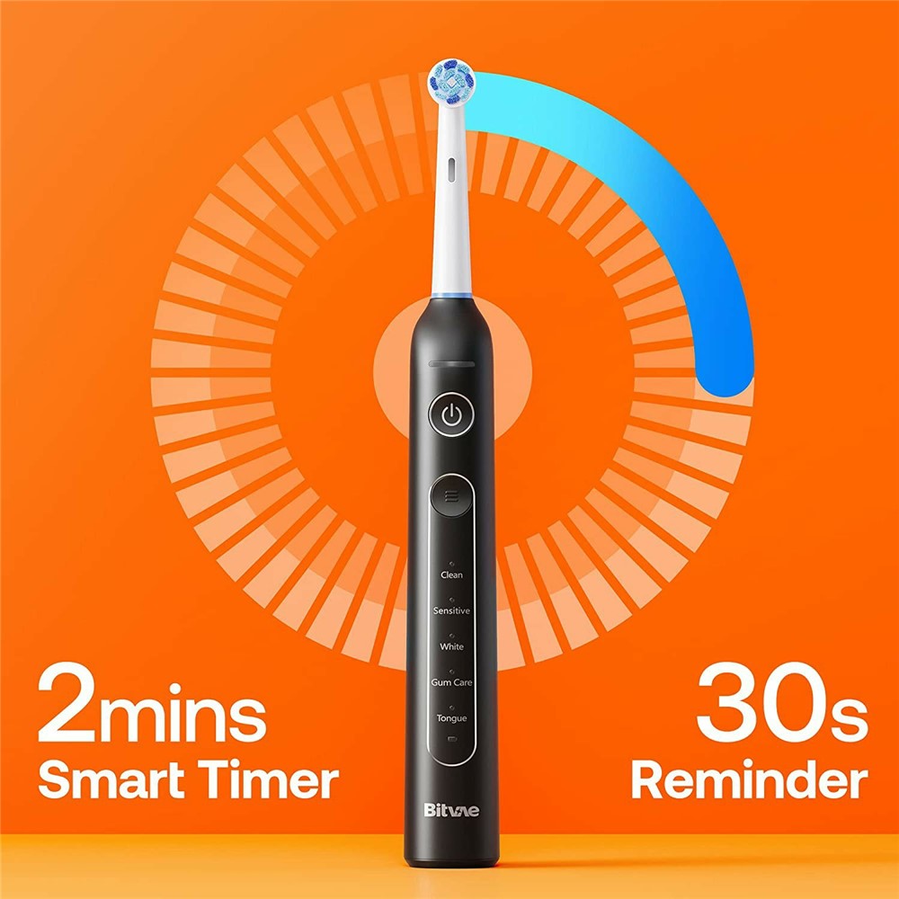 Elektrisk tandborste med 5 lägen & trycksensor