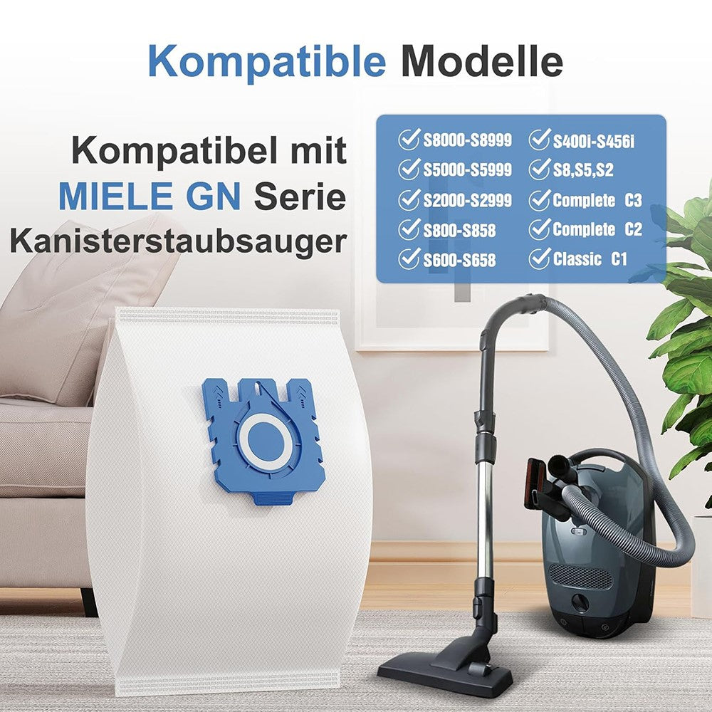 Dammuppsamlare – 12-pack påsar för Miele dammsugare