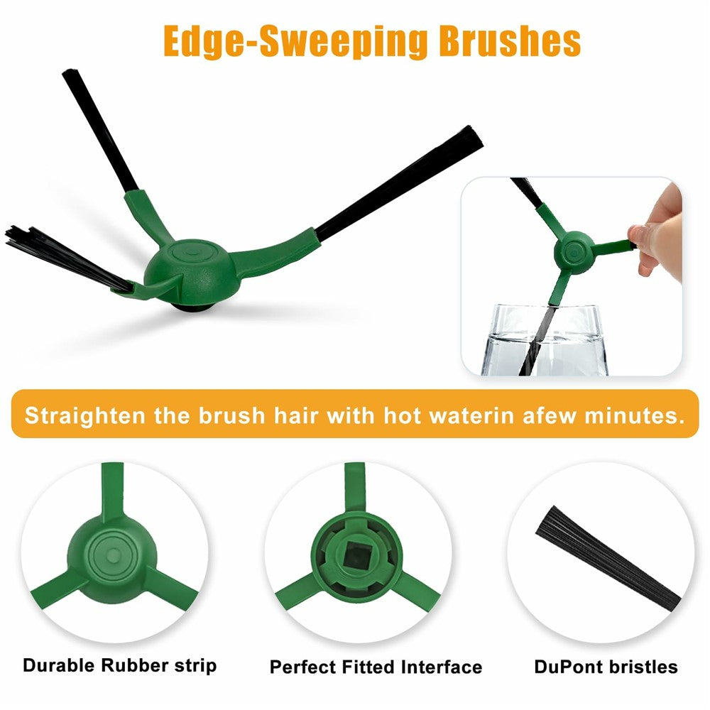 Sidoborstar – 2-pack för iRobot Essential / 105 Combo