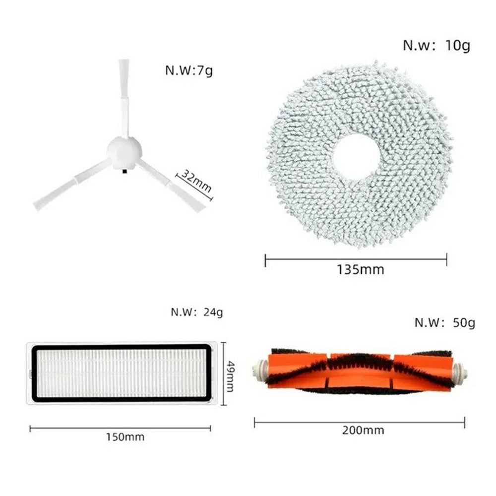 Komplett Tillbehörskit för Xiaomi Robotdammsugare (15 Delar)