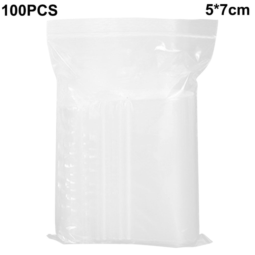 Zip-påsar 5x7 cm – 100-pack återförslutningsbara