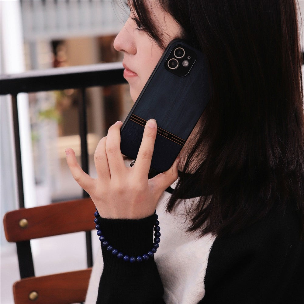 Mobilband med lapis lazuli-pärlor – handrem till telefon