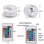 Vattentät RGB LED-Belysning med Fjärrkontroll (2-pack)