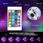 Vattentät RGB LED-Belysning med Fjärrkontroll (2-pack)