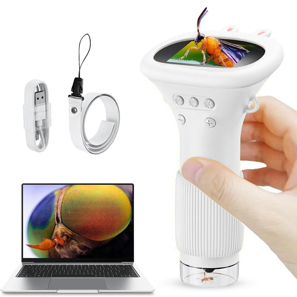 Digitalt mikroskop för barn – 1000x zoom med 8 LED-lampor