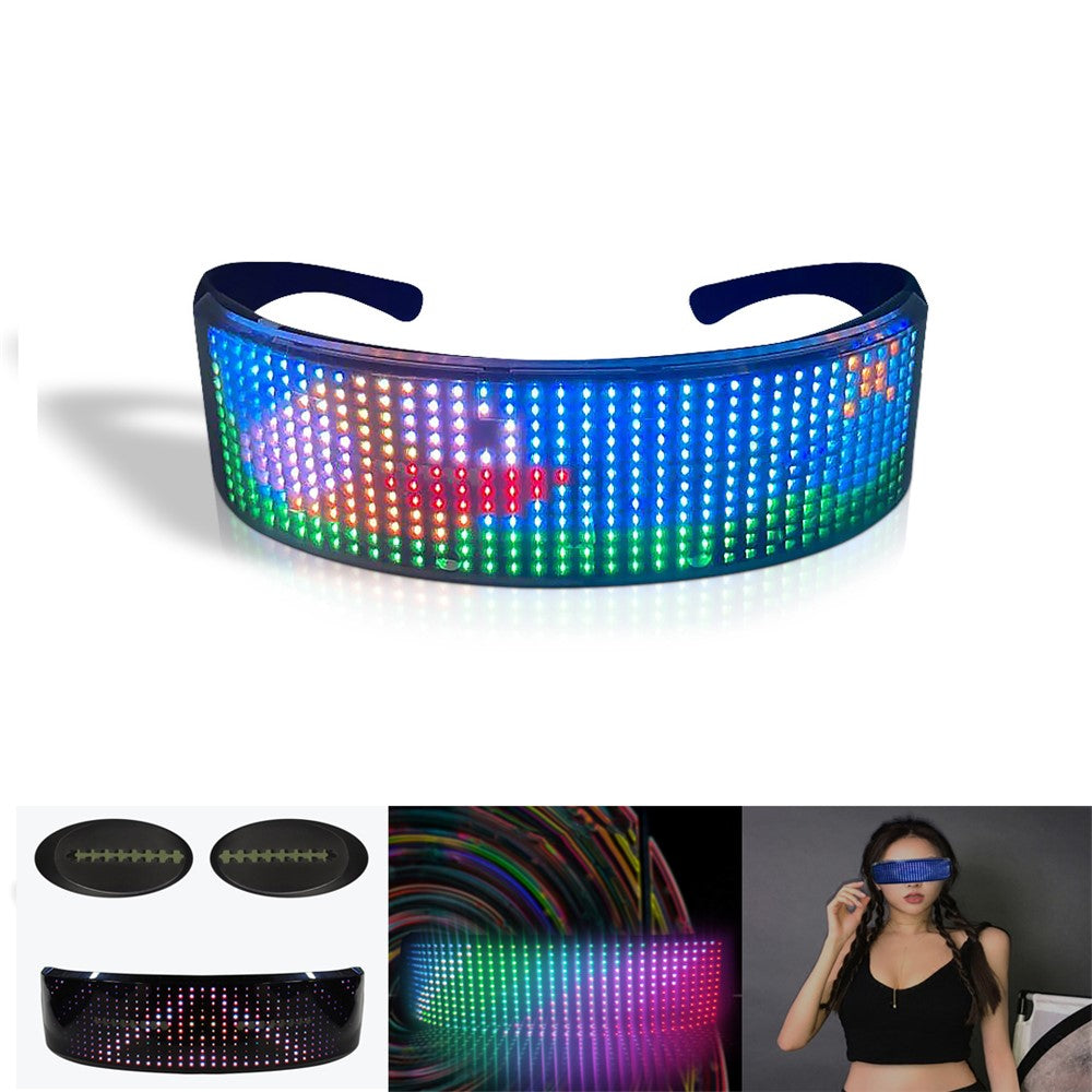 LED-glasögon – appstyrda lysande glasögon med text