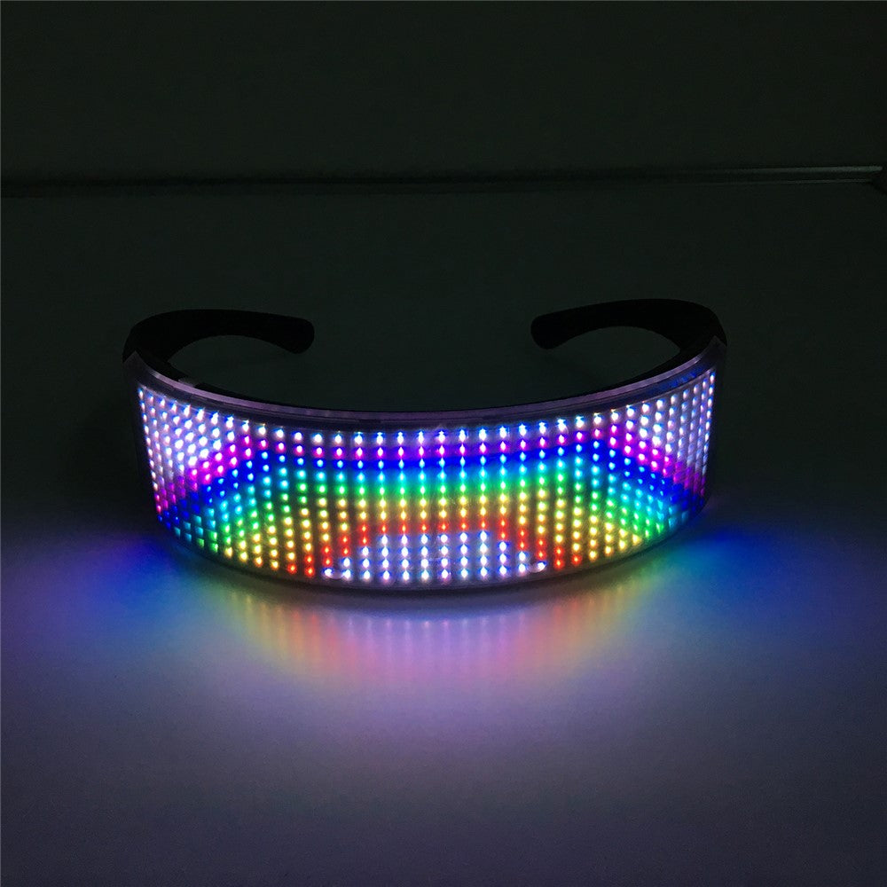 LED-glasögon – appstyrda lysande glasögon med text