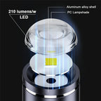 Mini ficklampor 210 lumen – USB-C uppladdningsbara 2-pack