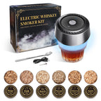 Elektrisk Cocktail Smoke Infuser med 6 Träsmaker och Typ-C Laddning