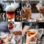 Elektrisk Cocktail Smoke Infuser med 6 Träsmaker och Typ-C Laddning