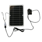 Solpanel – 5W USB med pump & LED för damm/fontän