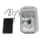 Solpanel – 5W USB med pump & LED för damm/fontän
