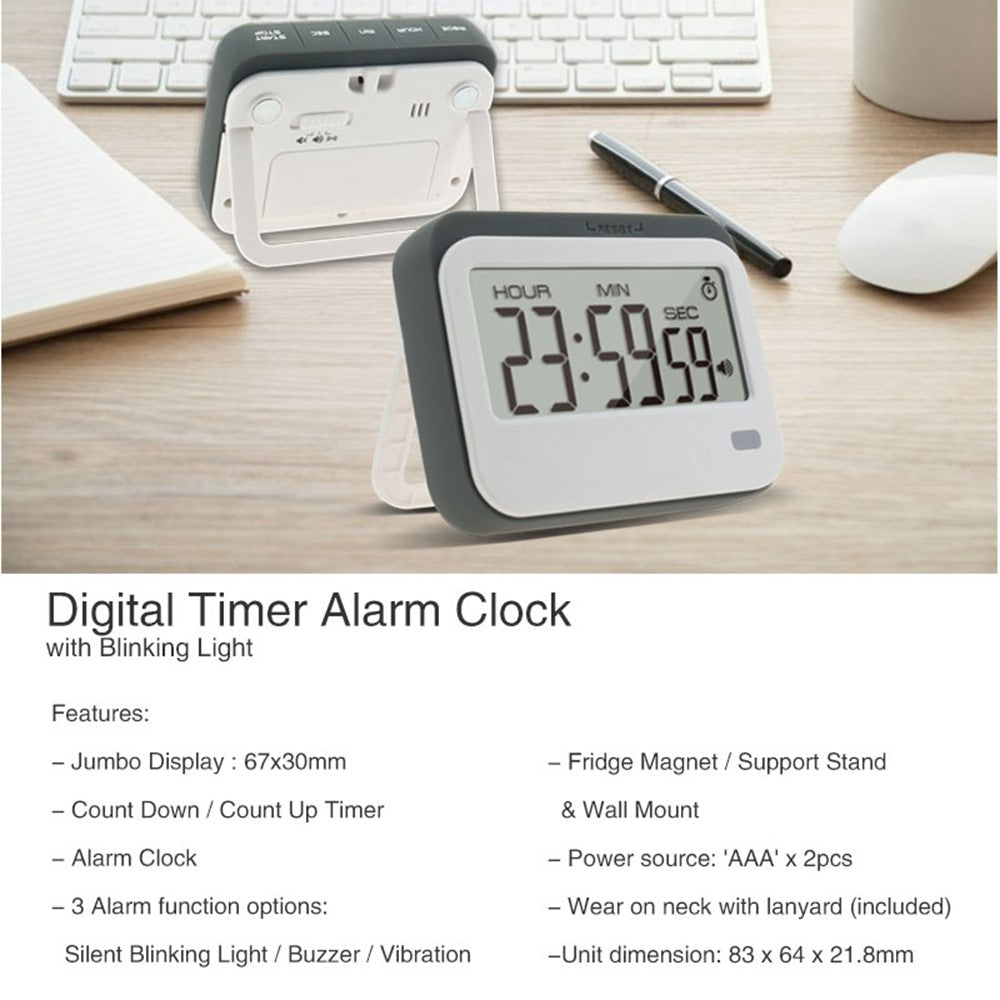 Multifunktionell Digital Timer och Klocka med Stora Siffror
