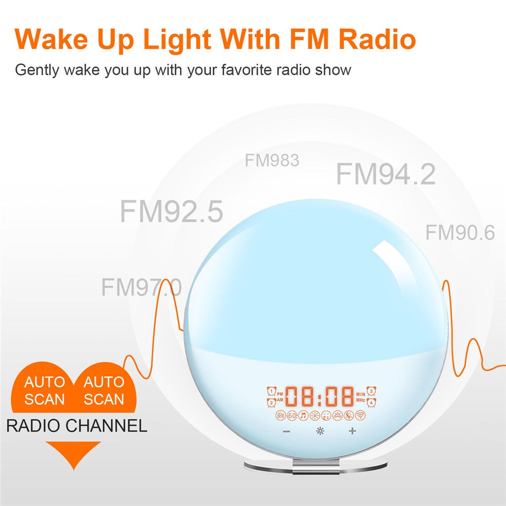 Smart wake-up-lampa – soluppgångssimulering med WiFi och radio