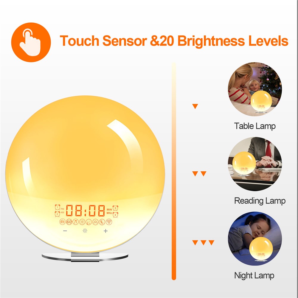 Smart wake-up-lampa – soluppgångssimulering med WiFi och radio