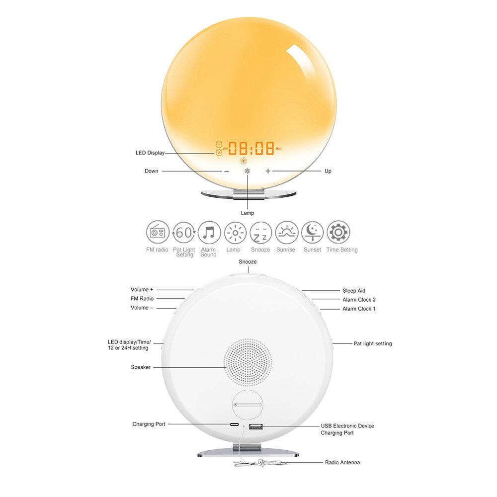 Smart wake-up-lampa – soluppgångssimulering med WiFi och radio