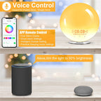 Smart wake-up-lampa – soluppgångssimulering med WiFi och radio